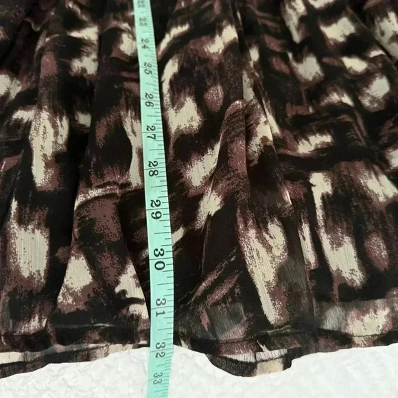 Abercrombie & Fitch Womens Mini Bell Sleeve Abstract Chiffon Boho Dress Sz S 4 - Picture 13 of 13